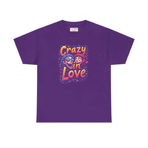 Heavy Cotton Crazy in Love Valentine’s Day Tee - Dipaliz - T-shirts - s