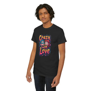 Heavy Cotton Crazy in Love Valentine’s Day Tee - Dipaliz - T-shirts - s