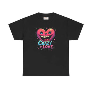Unisex Heavy Cotton Tee Crazy in Love Wardrobe Staple Dipaliz - T-shirts