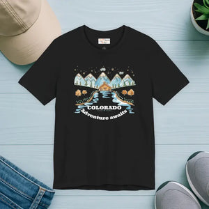 Adventure T-shirt - Breeze Through the Outdoors Short Sleeve Tee - Dipaliz - Black / s - T-shirts