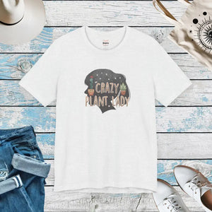 Crazy Plant Lady Unisex Jersey Short Sleeve Tee - Ash / s - T-shirt