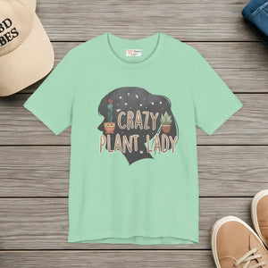 Crazy Plant Lady Tee - Soft Cotton Unisex Shirt - Dipaliz - Heather Mint / s - T-shirts