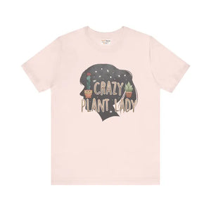 Crazy Plant Lady Tee - Soft Cotton Unisex Shirt - Dipaliz - Pink / s - T-shirts