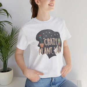 Crazy Plant Lady Tee - Soft Cotton Unisex Shirt - Dipaliz - T-shirts