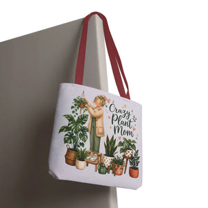Crazy Plant Mom Tote Bag, Lover Canvas - Bags