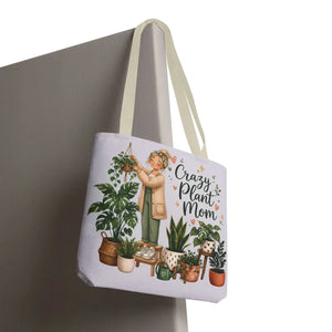 Crazy Plant Mom Tote Bag, Lover Canvas - Bags