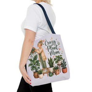 Crazy Plant Mom Tote Bag, Lover Canvas - Bags