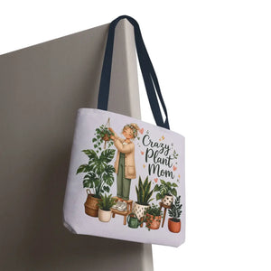 Crazy Plant Mom Tote Bag, Lover Canvas - Bags