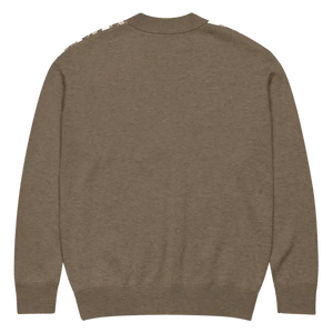 Cream Black Geometric Pattern Cardigan - Soft Layering - Dipaliz - Cardigans