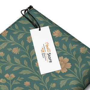 Crossbody Bag Secret Garden Cream Colored Flowers Sleek Dark Gray Dipaliz - Cross Body Bags