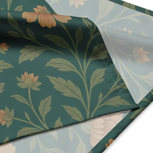 All-over Print Bandana Cream Flowers Recycled Polyester - Dipaliz - Bandanas & Headties