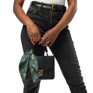 All-over Print Bandana Cream Flowers Recycled Polyester - Dipaliz - s - Bandanas & Headties