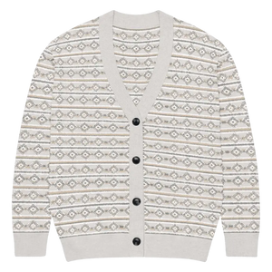 Cream Ribbed Knit Button Cardigan - Ultimate Comfort - Dipaliz - 3xl - Cardigans