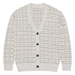 Cream Ribbed Knit Button Cardigan - Ultimate Comfort - Dipaliz - m - Cardigans