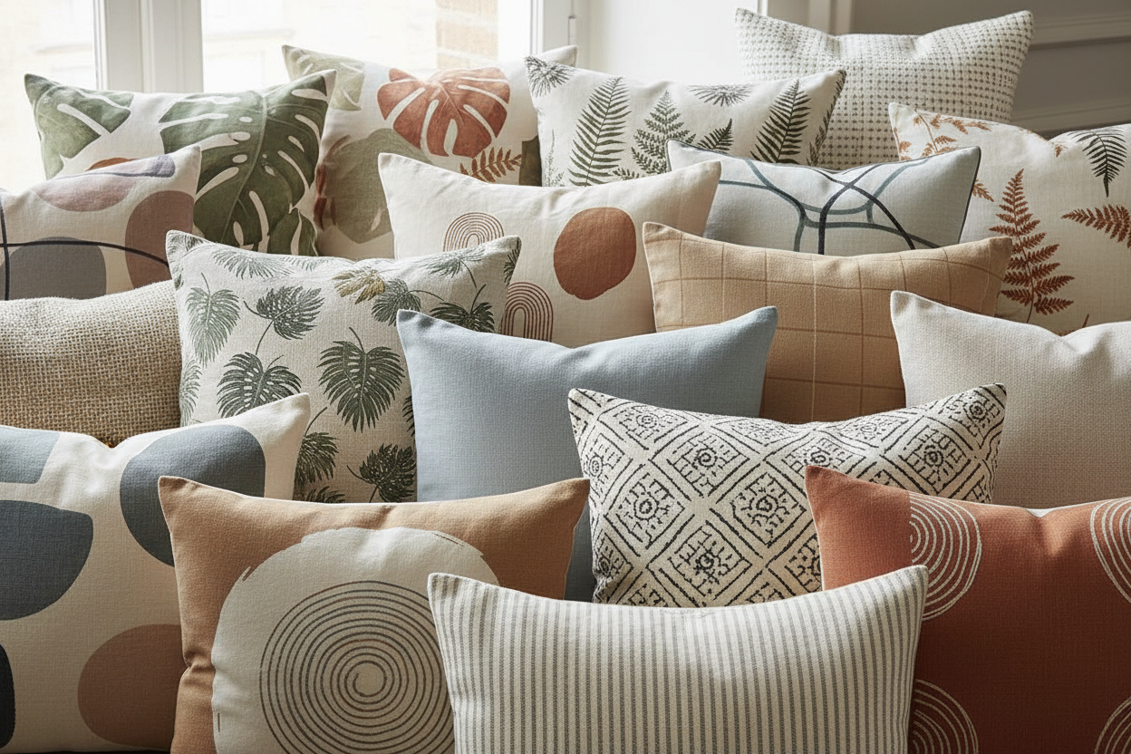 Create a collage for Throw Pillow with DipaliZ prints without text DipaliZ