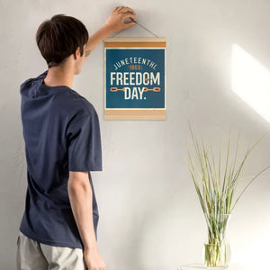 Matte Poster with Wooden Hanger Bold Creative Design - Dipaliz - 12″×16″ - Posters Prints & Visual Artwork