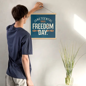 Matte Poster with Wooden Hanger Bold Creative Design - Dipaliz - 16″×16″ - Posters Prints & Visual Artwork