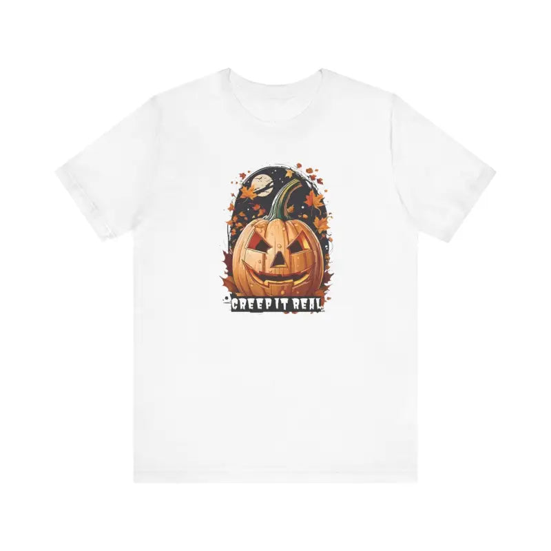 Unisex Short Sleeve Tee - Creep it Real for Halloween Fun - T-shirt