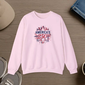 Patriotic 250th Anniversary Crewneck Sweatshirt Pullover - Dipaliz - Light Pink / s - Sweatshirts