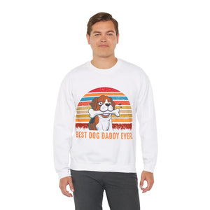 Best Dog Daddy Ever Crewneck Sweatshirt - Dipaliz - Sweatshirts