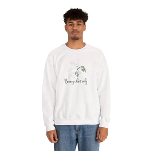 Floral Bunny Graphic Crewneck Sweatshirt - Nature Inspired - Dipaliz - Sweatshirts