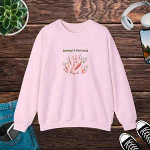 Pastel Bunny Floral Graphic Crewneck Sweatshirt - Dipaliz - Light Pink / s Gifts Online