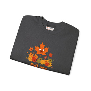 Crewneck Sweatshirt, ?Fall Era Loading’ Cute Autumn Leaves Graphic - Sweatshirts