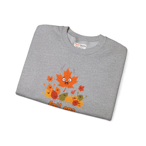 Crewneck Sweatshirt, ?Fall Era Loading’ Cute Autumn Leaves Graphic - Sweatshirts