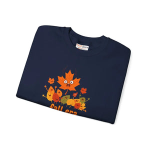 Crewneck Sweatshirt, ?Fall Era Loading’ Cute Autumn Leaves Graphic - Sweatshirts