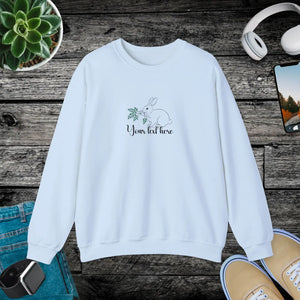 Floral Easter Bunny Sweatshirt - Embroidered - Dipaliz - Sweatshirts