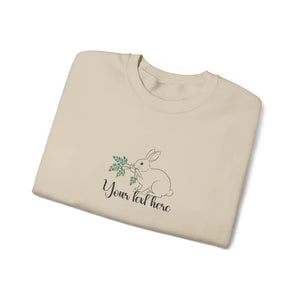 Floral Easter Bunny Sweatshirt - Embroidered - Dipaliz - Sweatshirts