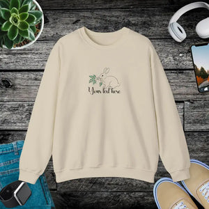 Floral Easter Bunny Embroidered Crewneck Sweatshirt - Dipaliz - s / Sand Gifts Online