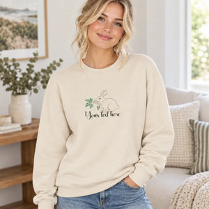 Dipaliz bunny embroidered sweatshirt - floral easter - sweatshirts