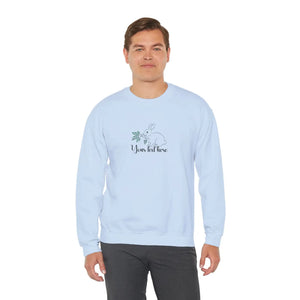 Floral Easter Bunny Sweatshirt - Embroidered - Dipaliz - Sweatshirts