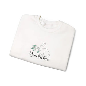 Floral Easter Bunny Sweatshirt - Embroidered - Dipaliz - Sweatshirts