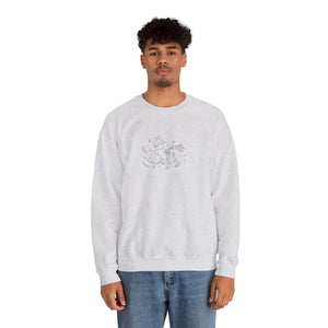 Minimal Bunny Rabbit Graphic Sweatshirt - Spring Cozy - Dipaliz - Sweatshirts
