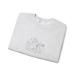Minimal Bunny Rabbit Graphic Sweatshirt - Spring Cozy - Dipaliz - Sweatshirts