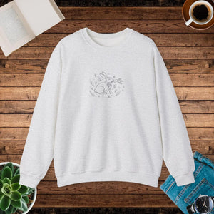 Minimal Bunny Rabbit Graphic Sweatshirt - Spring Cozy - Dipaliz - Sweatshirts