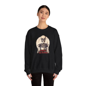Spooky Skeleton Coffee Crewneck Sweatshirt - Dipaliz - Sweatshirts