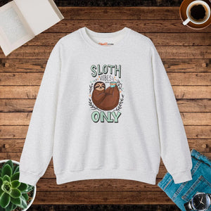 Cozy Sloth Vibes Only Crewneck Sweatshirt - Dipaliz - T-shirts