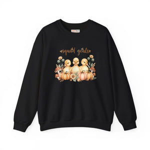 Crewneck Sweatshirt, ?Squad Goals’ Autumn Ducklings with Pumpkins - Sweatshirts