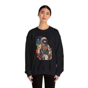 Vibrant Astronaut Crewneck Sweatshirt - Unisex Heavy Blend - Dipaliz - Sweatshirts