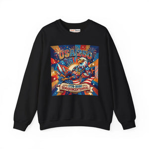 Crewneck Sweatshirt - Usa 250 Bicentennial Eagle Design 1776-2026 Semiquincentennial - Sweatshirts - m