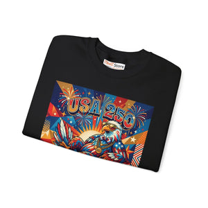 Crewneck Sweatshirt - Usa 250 Bicentennial Eagle Design 1776-2026 Semiquincentennial - Sweatshirts - m