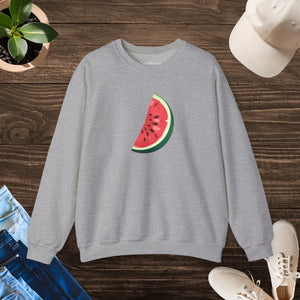 Watermelon Sweatshirt Crewneck - Summer Vibes Design - Dipaliz - s / Sport Grey