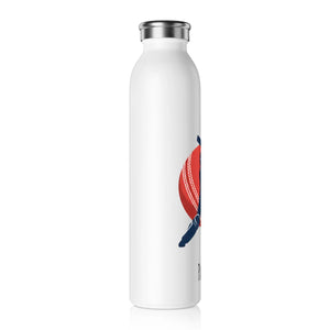 Personalized Cricket Batter Slim Water Bottle - Dipaliz - Bottles