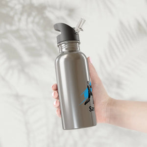 Custom Cricket Player Stainless Steel Water Bottle - Dipaliz - Bottles