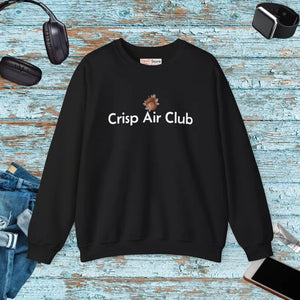 Crisp Air Club Cozy Unisex Crewneck - Ethically Sourced - Dipaliz - Black / s - Sweatshirts