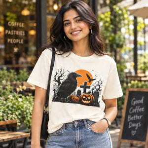 Dipaliz jack o’ lantern unisex jersey tee spooky style - t-shirts