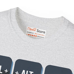 Ctrl Alt Delete Unisex Ultra Cotton Tee - Reboot your Style - Dipaliz - T-shirts